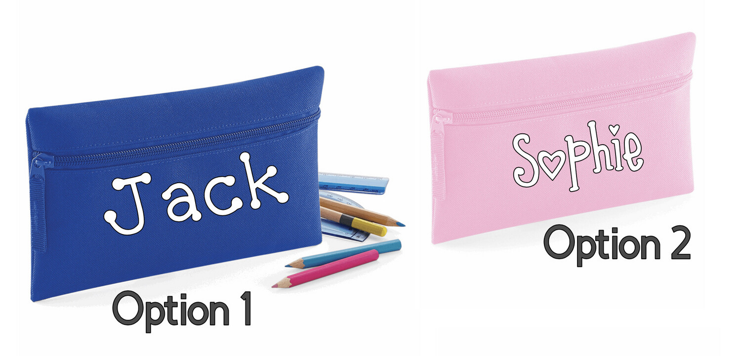 Personalised School Pencil Case - Pink