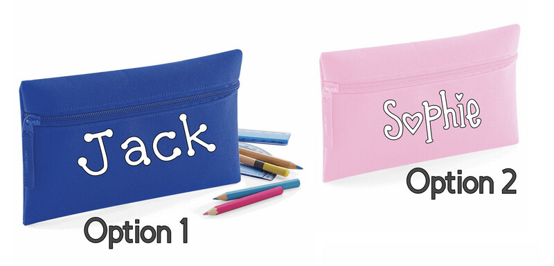 Personalised School Pencil Case - Pink