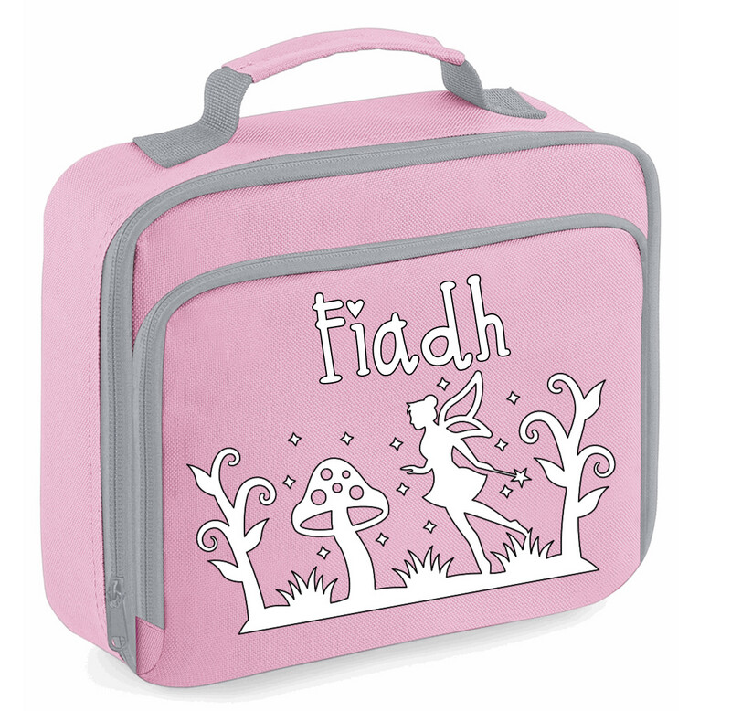 Pink Insulated Personalised School Lunchbag