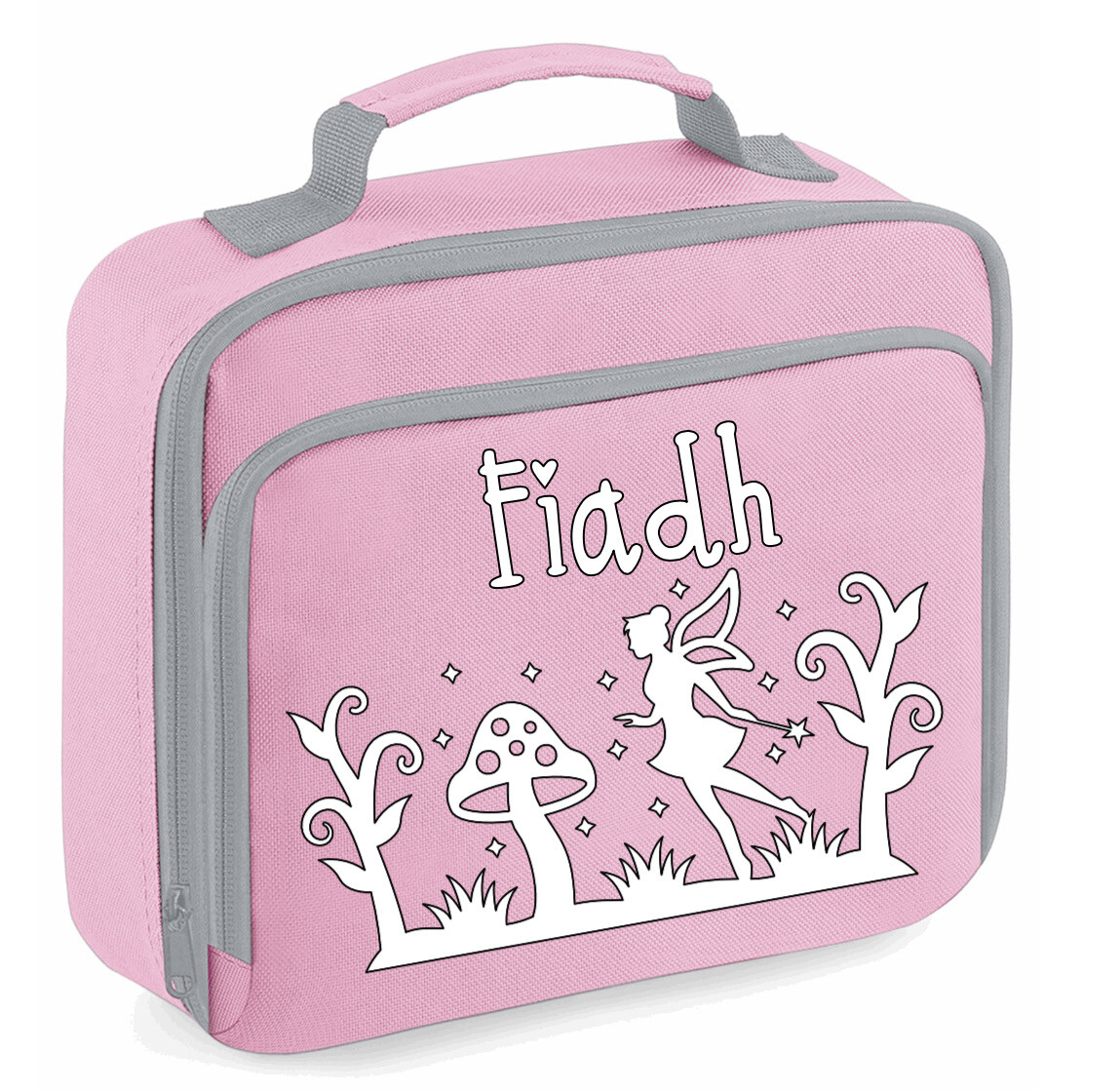 Pink Insulated Personalised School Lunchbag