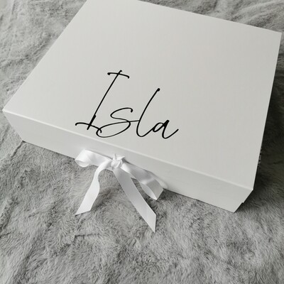 Personalised Baby GiftBox / Keepsake Box (Large) - Fill Your Own