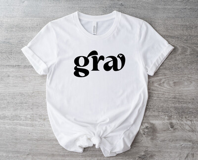 GRÁ - Iron On Decal / Transfer