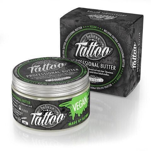 Tattoo Aftercare Professional Butter(Vegan) 5ml/25ml/100ml/250ml Believa Tattoo