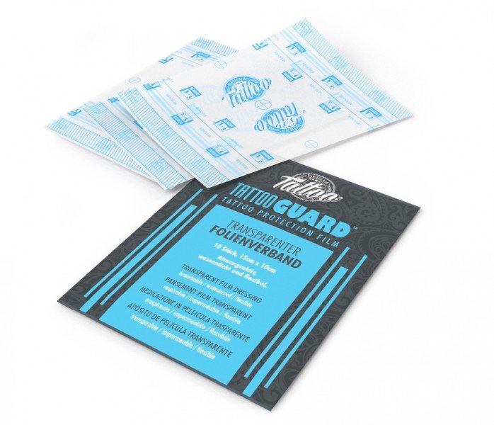 TATTOO FOLIENVERBAND PROTECTION FILM 10 Stück 10x15CM Zuschnitte oder 10m Rolle