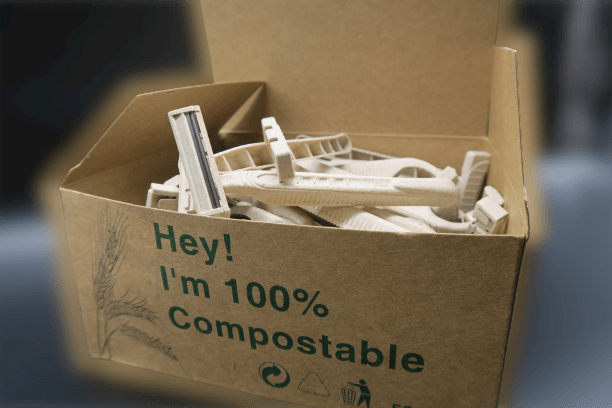 BIO PLA Einmalrasierer biologisch abbaubar