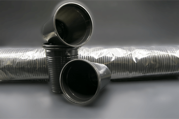 0,2L(180ml) Einwegbecher Schwarz 100 Stück