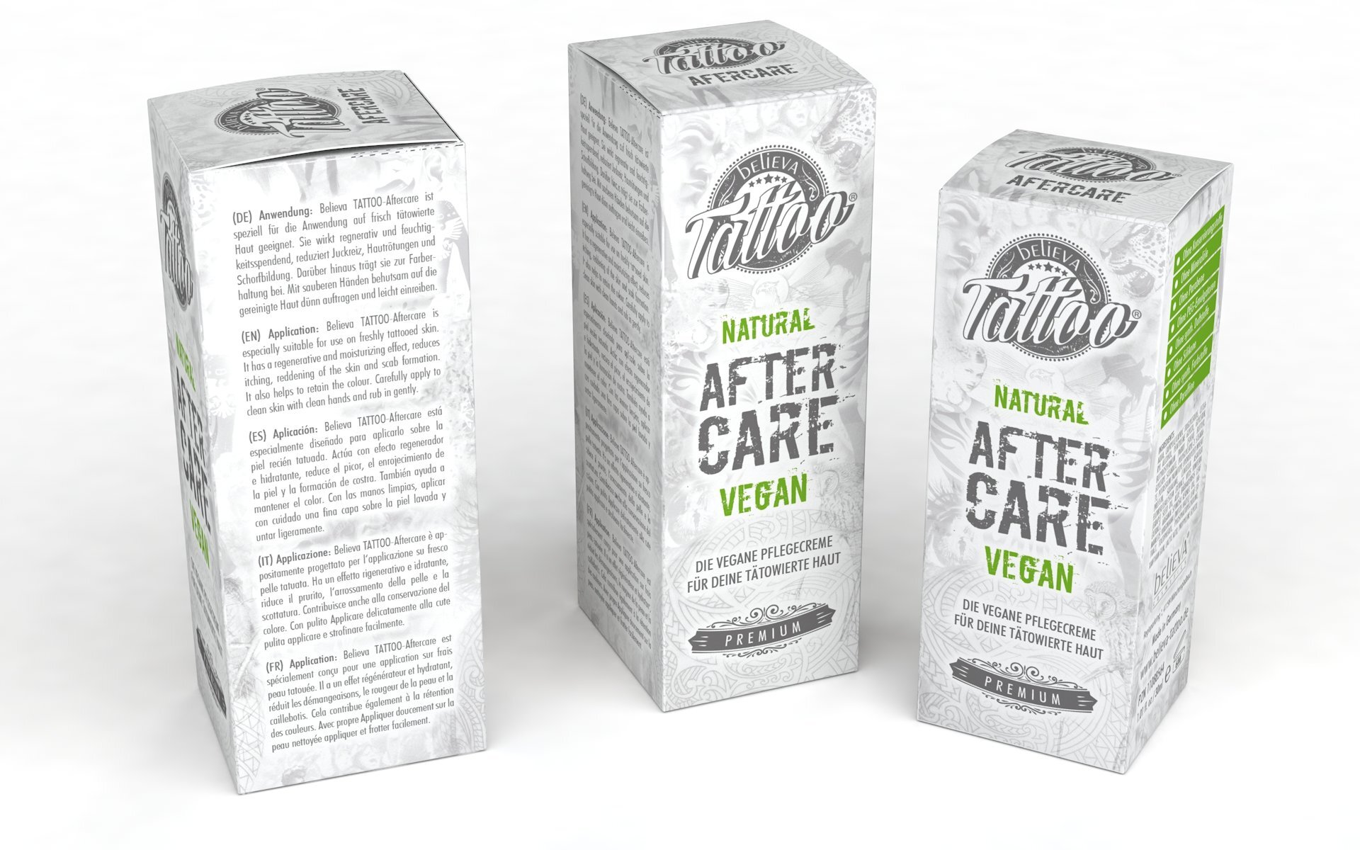 TATTOO VEGANE AFTERCARE 5ml/50ml/150ml Believa Tattoo