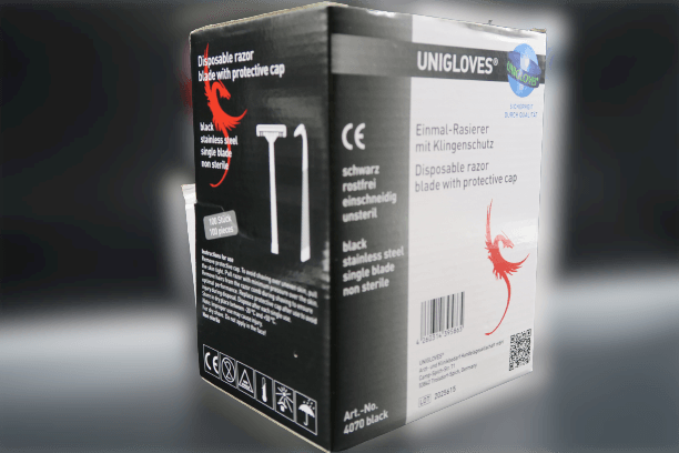 Schwarze Einmalrasierer einschneidig 100 Stück