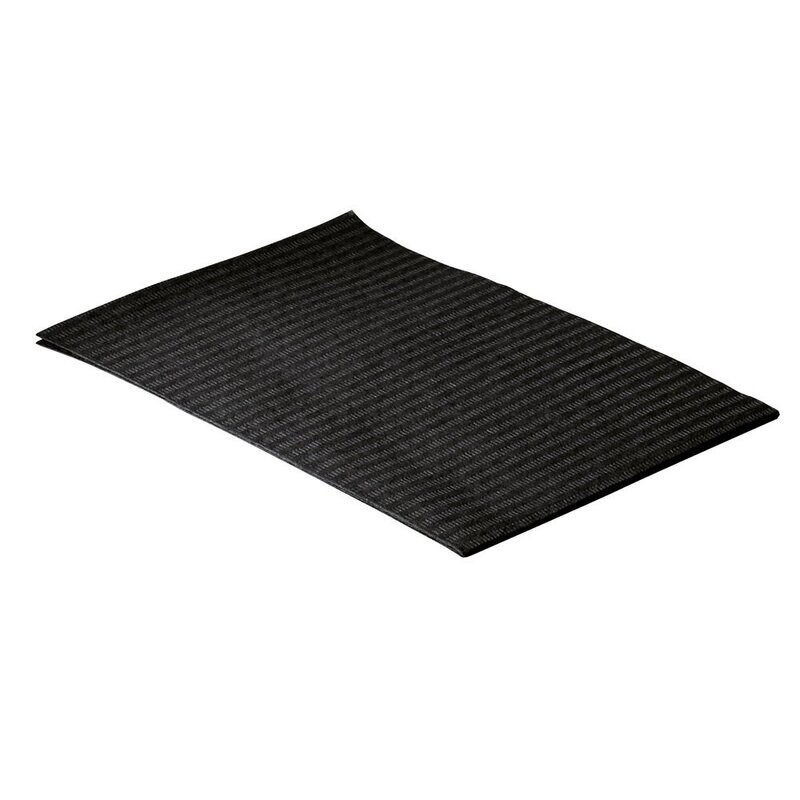 Schwarze beschichtete Arbeitsplatzunterlage Servietten 33cm x 45cm Schwarze beschichtete Arbeitsplatzunterlage Servietten 33cm x 45cm