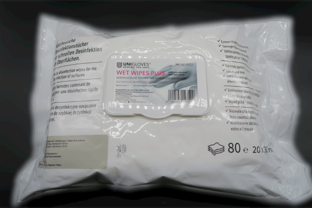Flächenschnelldesinfektionstücher Wet Wipes Plus (20x30cm) 1Pack = 80 Wipes Flächenschnelldesinfektionstücher Wet Wipes Plus (20x30cm) 1Pack = 80 Wipes