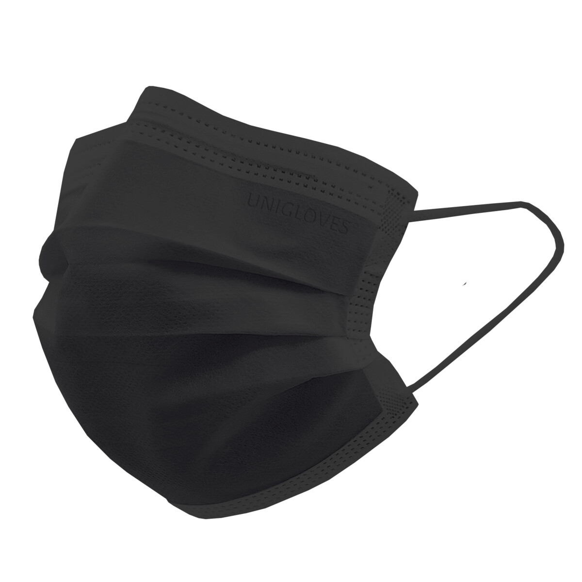 Einmal Mundschutz schwarz latexfrei 50 Stück