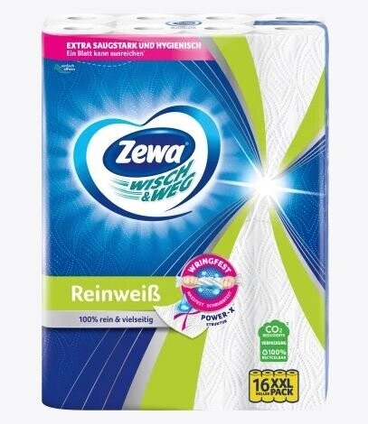 ZEWA Wisch&Weg Reinweiß 16x45 Blatt ZEWA Wisch&Weg Reinweiß 16x45 Blatt