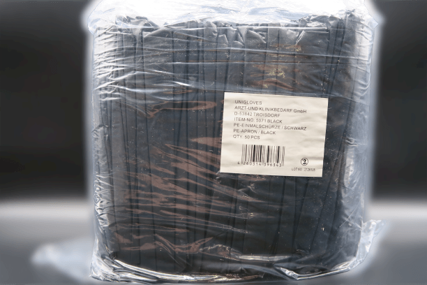 Einmalschürze schwarz 50 Stück