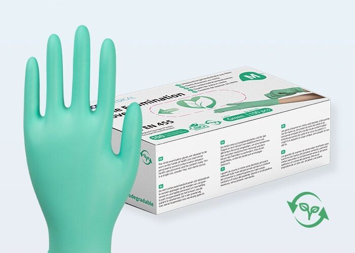 BIO Nitril Handschuhe – biologisch abbaubar BIO Nitril Handschuhe – biologisch abbaubar