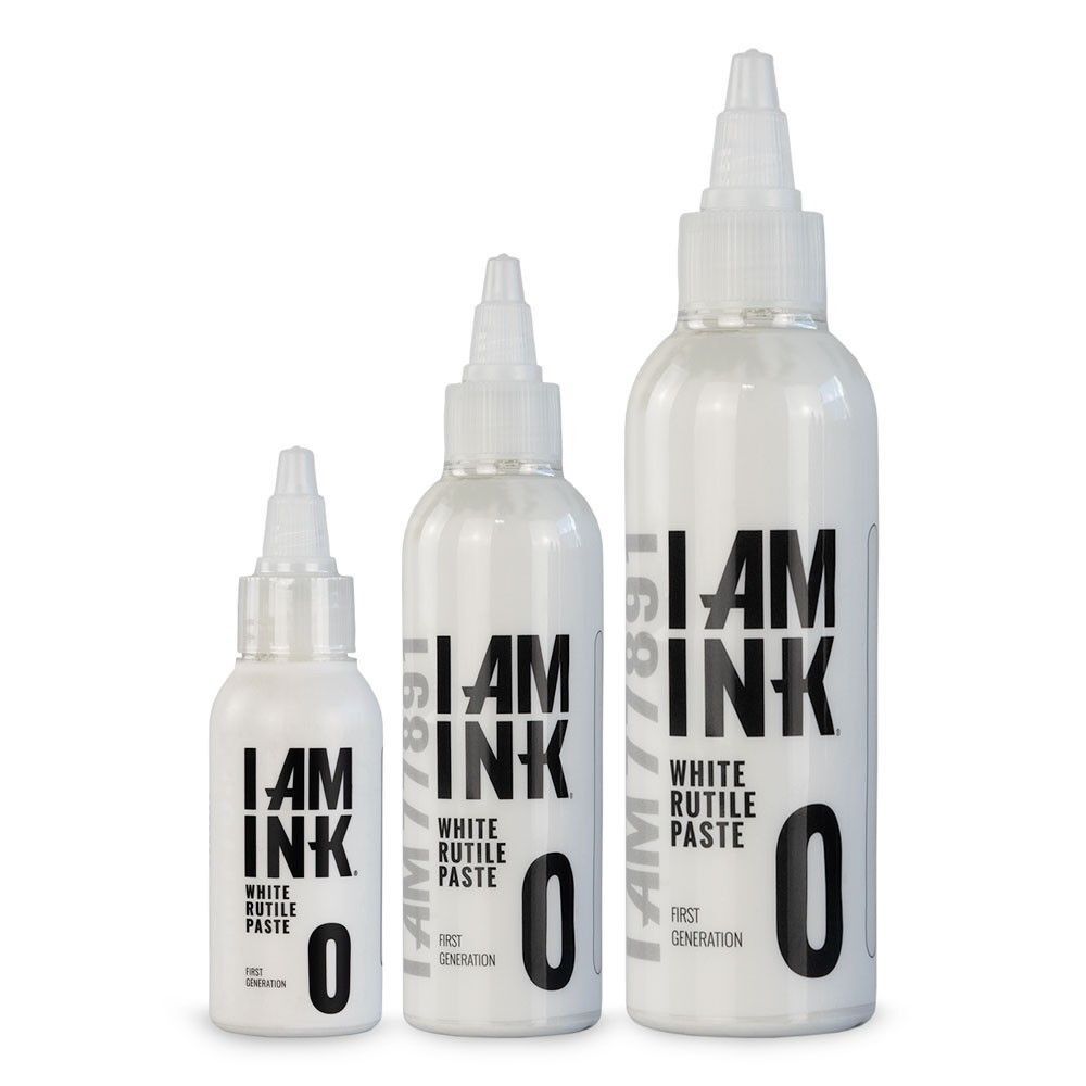 I AM INK® First Generation Nr. 0 WHITE RUTILE PASTE Tattoofarbe