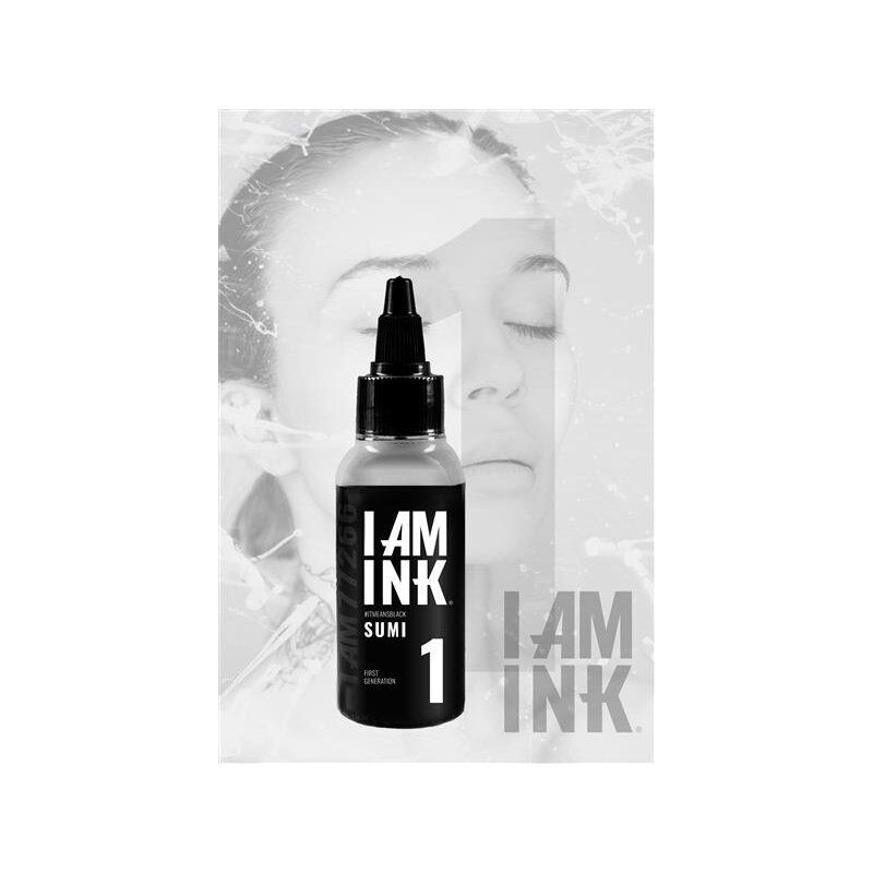 I AM INK® First Generation Nr. 1 Sumi Tattoofarbe I AM INK® First Generation Nr. 1 Sumi Tattoofarbe