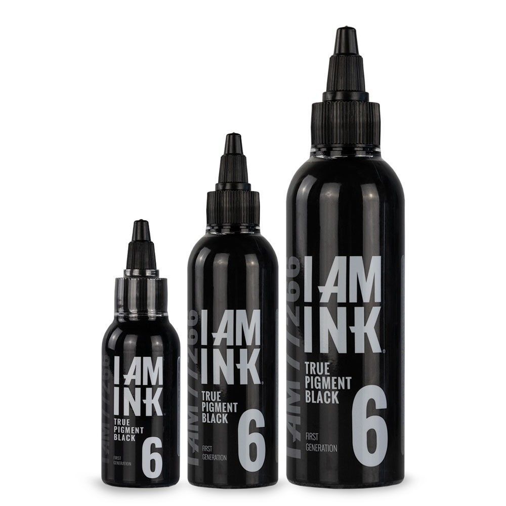 I AM INK® First Generation Nr. 6 True Pigment Black Tattoofarbe