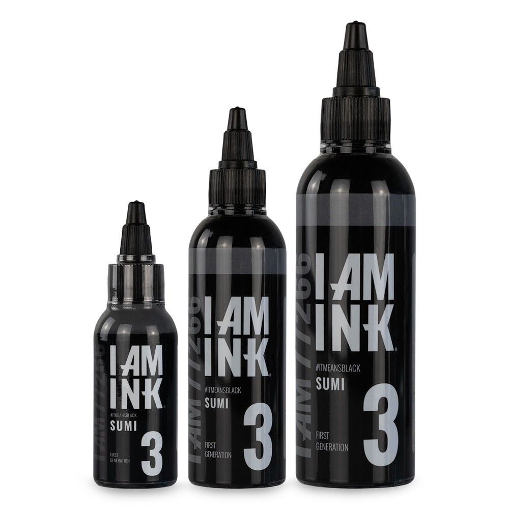 I AM INK® First Generation Nr. 3 Sumi Tattoofarbe