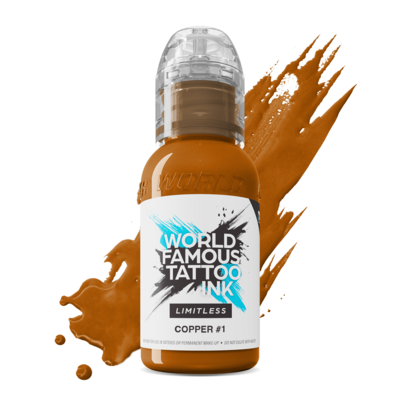 World Famous Limitless Tattoo Ink - Copper 1 30 ml