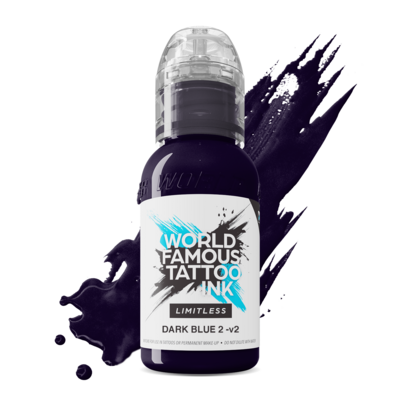 World Famous Limitless Tattoo Ink - Dark Blue 2 v2 30 ml