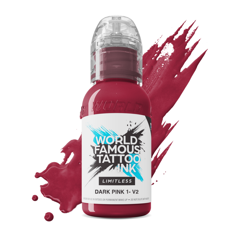 World Famous Limitless Tattoo Ink - Dark Pink 1 v2 30 ml World Famous Limitless Tattoo Ink - Dark Pink 1 v2 30 ml