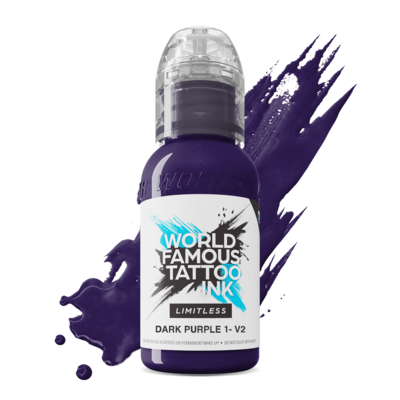 World Famous Limitless Tattoo Ink - Dark Purple 1 v2 30 ml