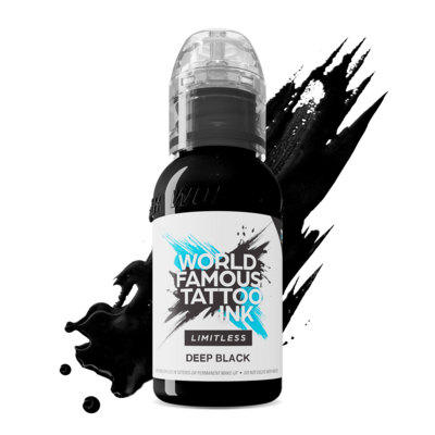 World Famous Limitless Tattoofarbe - Deep Black 30ml