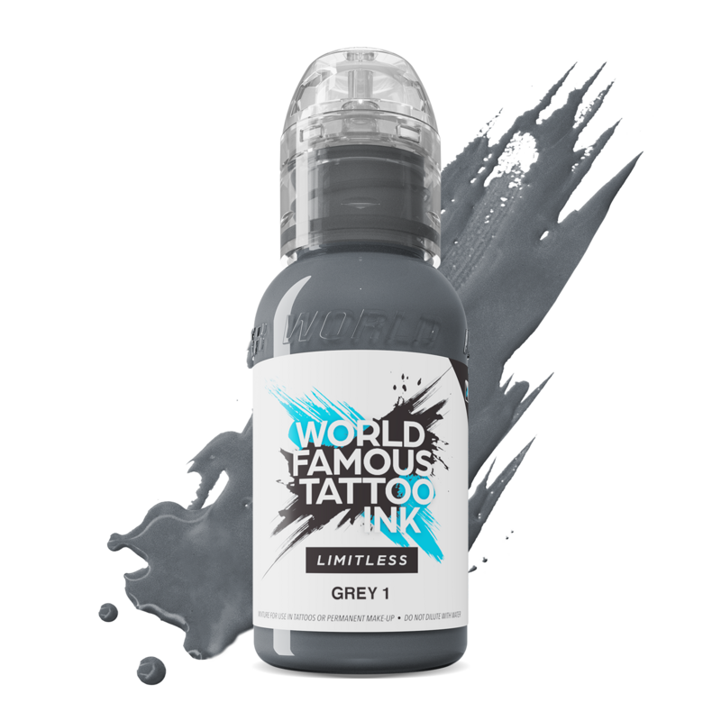 World Famous Limitless Tattoofarbe - Grey 1 30ml