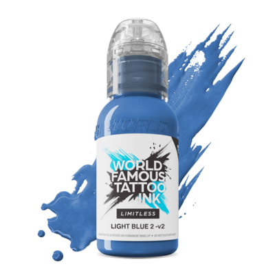 World Famous Limitless Tattoo Ink - Light Blue 2 v2 30 ml