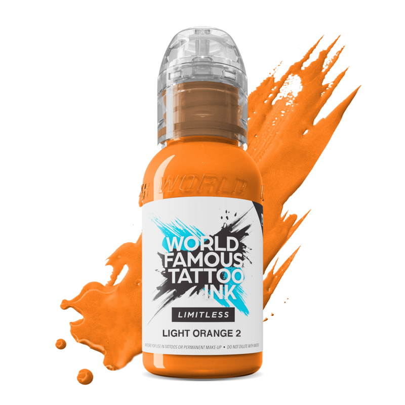 World Famous Limitless Tattoofarbe - Light Orange 2 30ml World Famous Limitless Tattoofarbe - Light Orange 2 30ml