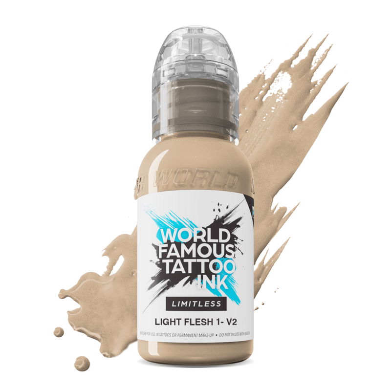 World Famous Limitless Tattoo Ink - Light Flesh 1 v2 30 ml World Famous Limitless Tattoo Ink - Light Flesh 1 v2 30 ml