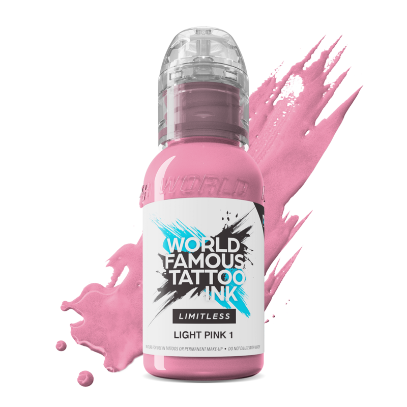 World Famous Limitless Tattoofarbe - Light Pink 1 30ml World Famous Limitless Tattoofarbe - Light Pink 1 30ml