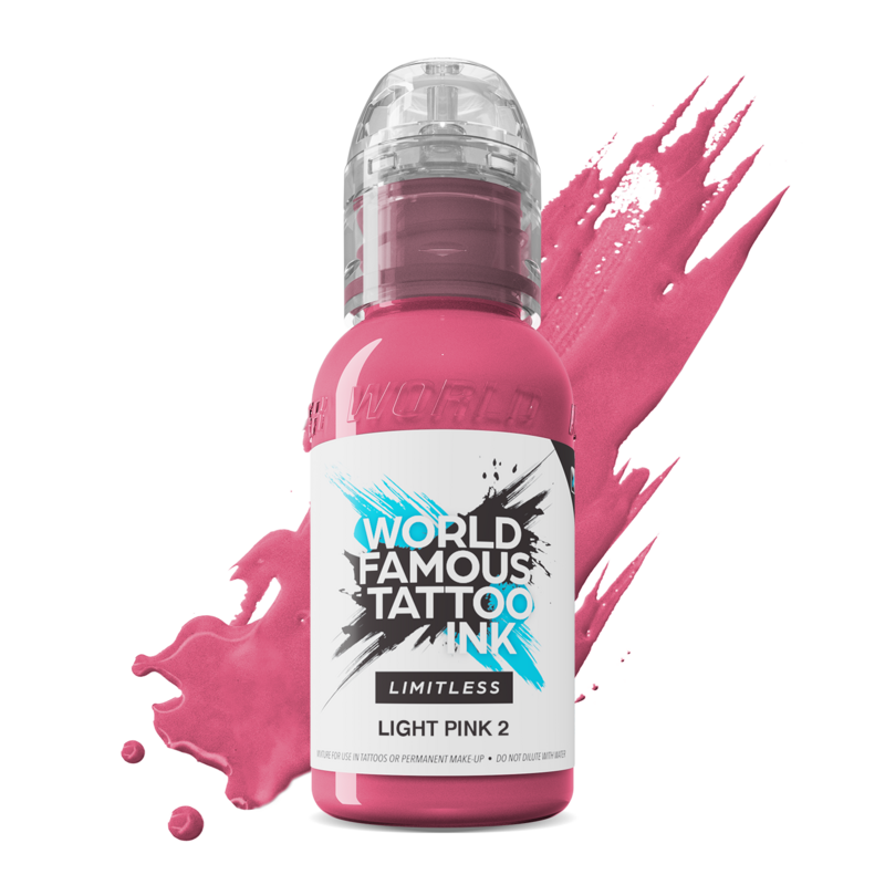 World Famous Limitless Tattoofarbe - Light Pink 2 30ml World Famous Limitless Tattoofarbe - Light Pink 2 30ml