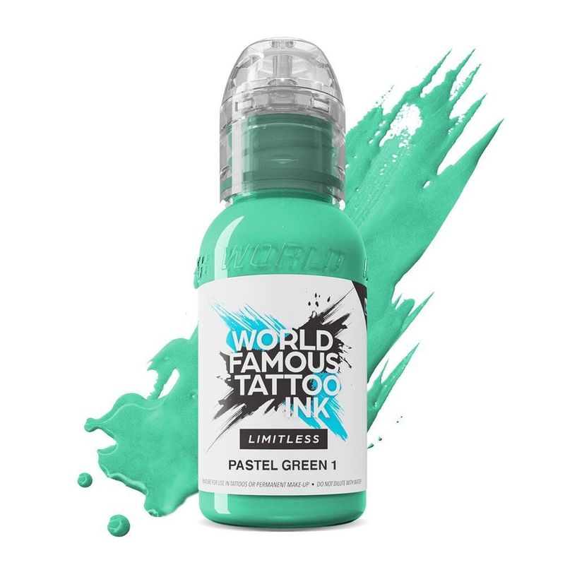 World Famous Limitless Tattoo Ink - Pastel Green 1 30 ml