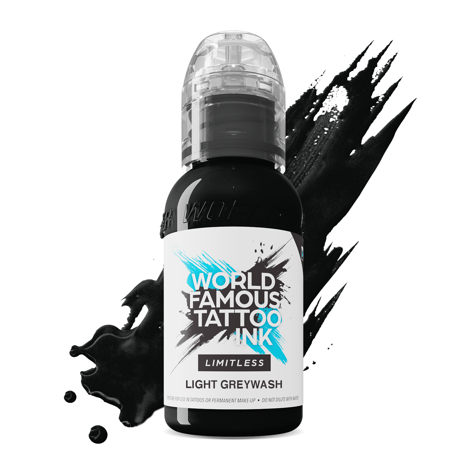 World Famous Limitless Tattoofarbe - Light Grey Wash