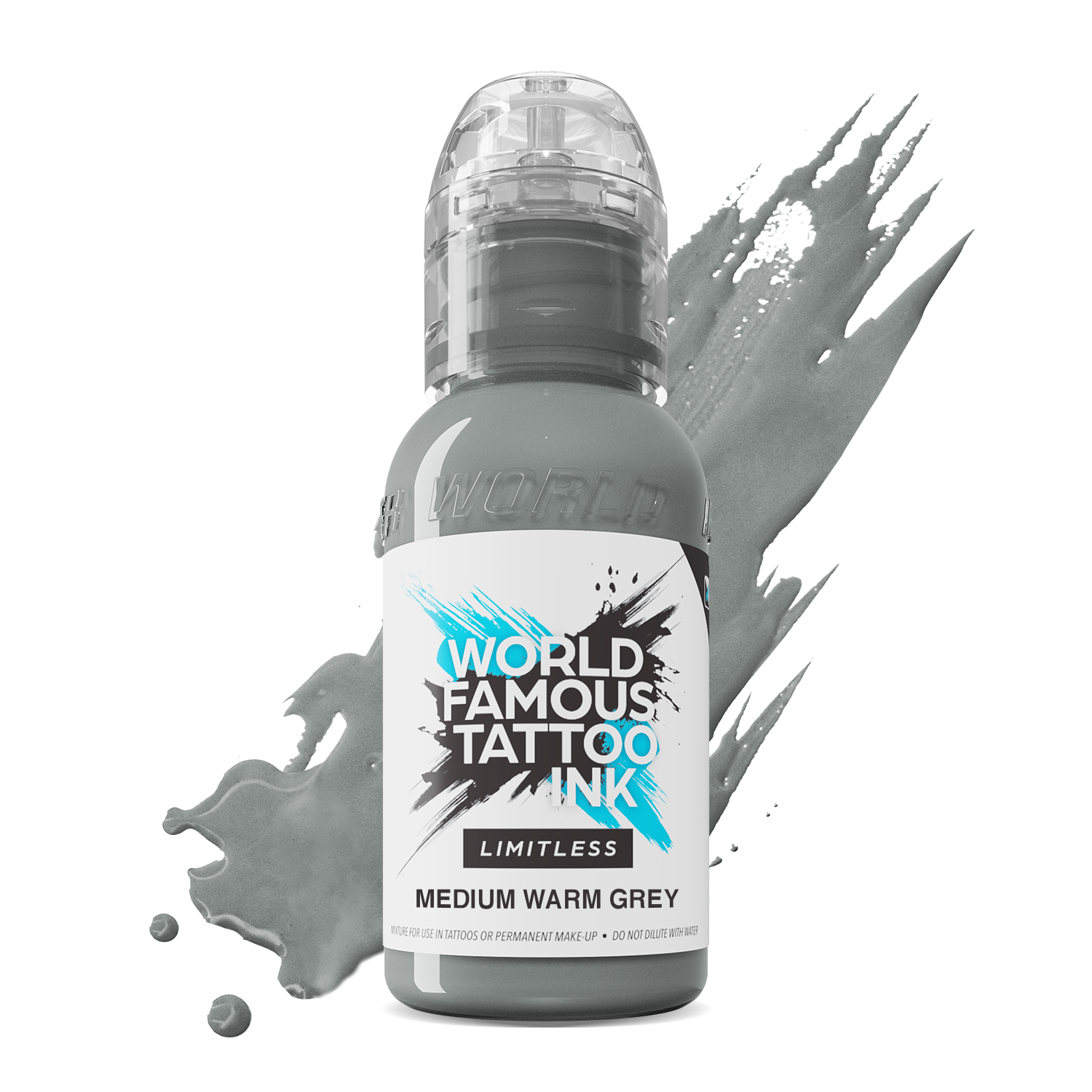 World Famous Limitless Tattoo Ink - Medium Warm Grey 30 ml