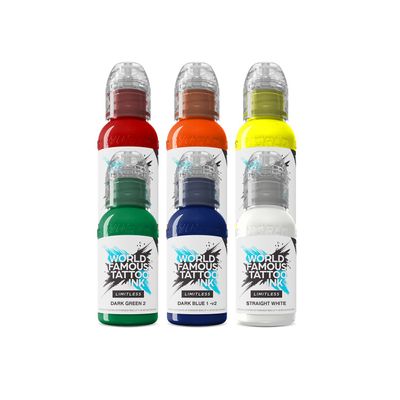 World Famous Limitless Tattoo Ink - Simple Set - 6x 30 ml