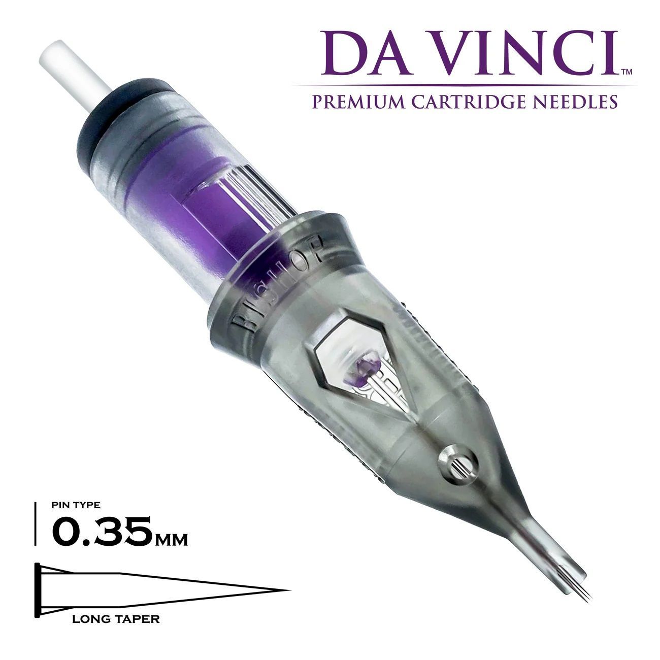Da Vinci V2 - 0,35mm Round Shader - Long Taper (RSLT) - 20 Stück je Packung