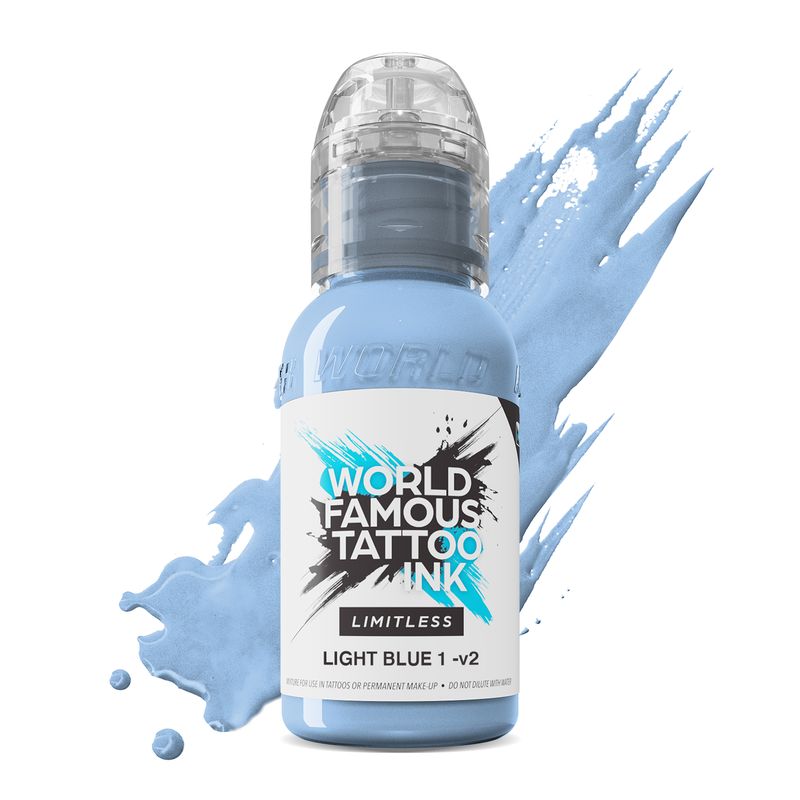 World Famous Limitless Tattoo Ink - Light Blue 1 v2 30 ml