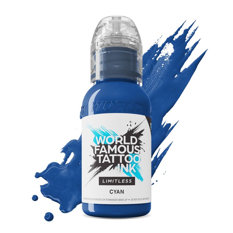World Famous Limitless Tattoo Ink - Cyan 30 ml
