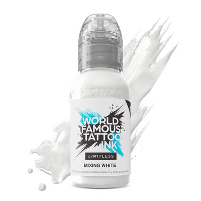 World Famous Limitless Tattoofarbe - Mixing White 30ml