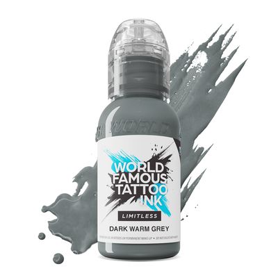 World Famous Limitless Tattoo Ink - Dark Warm Grey 30 ml World Famous Limitless Tattoo Ink - Dark Warm Grey 30 ml