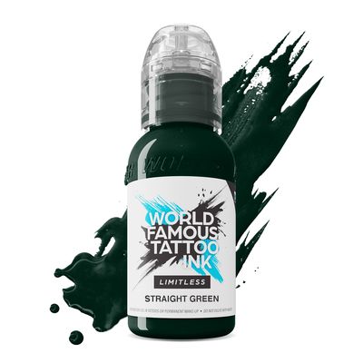 World Famous Limitless Tattoo Ink - Straight Green 30 ml