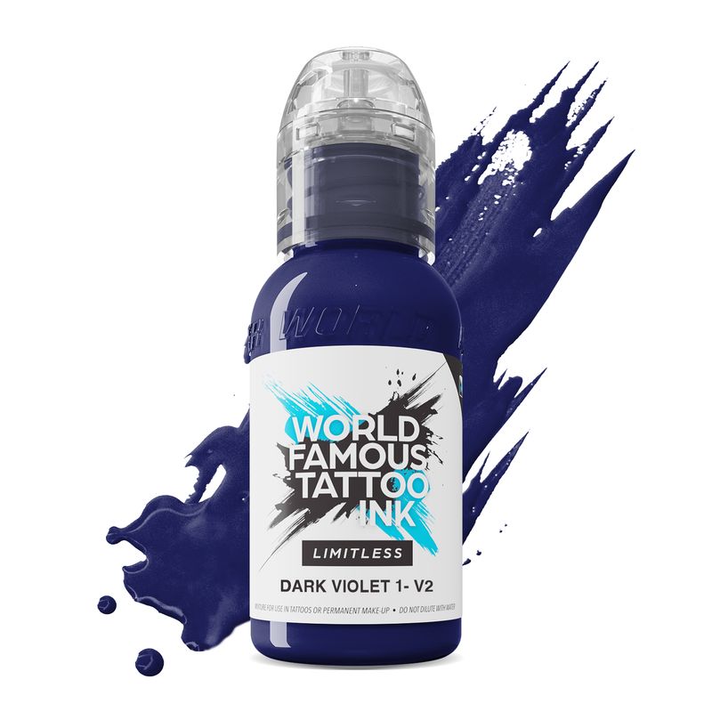 World Famous Limitless Tattoo Ink - Dark Violet 1 v2 30 ml