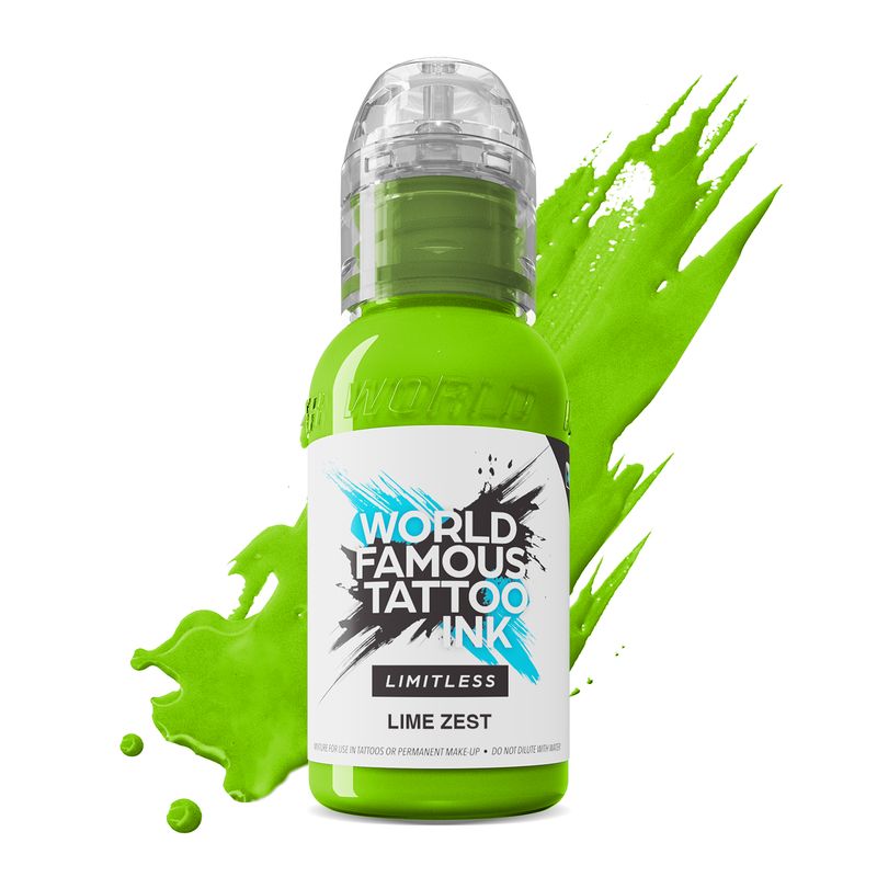 World Famous Limitless Tattoo Ink - Lime Zest 30 ml