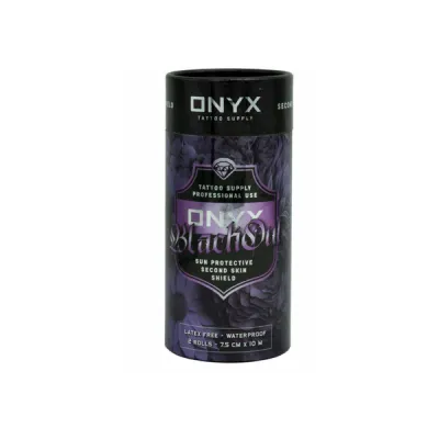 Onyx Tattoo Black Out UV Sun Protective - Tiny Second skin - 7,5 cm x 10 m Onyx Tattoo Black Out UV Sun Protective - Tiny Second skin - 7,5 cm x 10 m