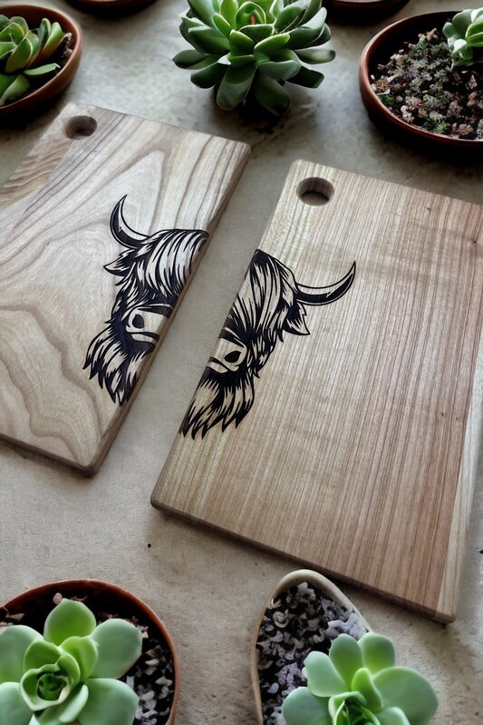 Cutting board mit Lasergravur