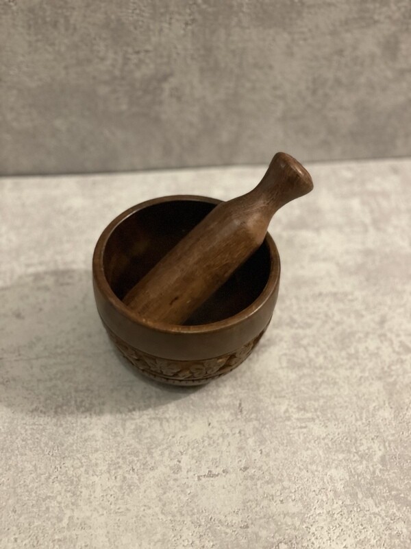 Ensemble De Mortier et Pilon en Bois