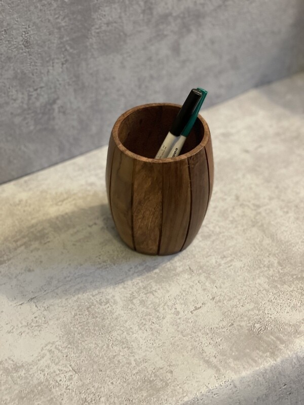 Porte-stylo/porte-couverts/porte-cuillère en bois