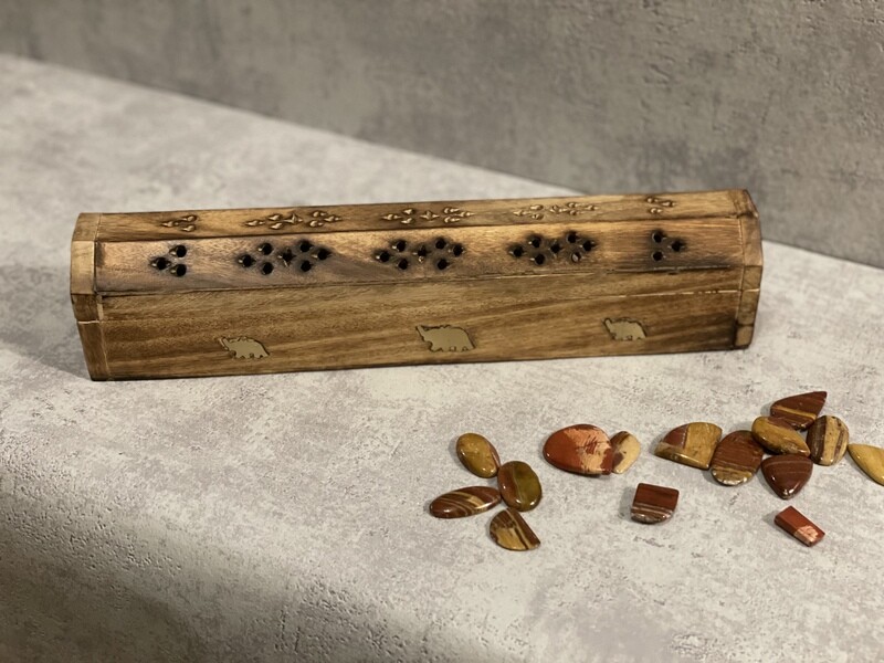 Boite Porte Encens Elephant en Bois